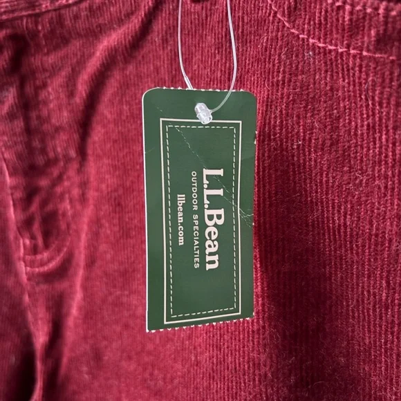 NWT L.L. Bean Favourite Fit Corduroy Pants - Picture 5 of 13